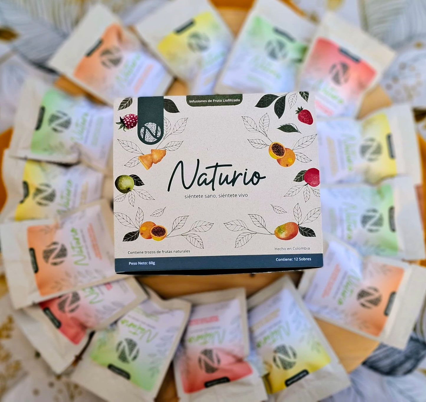 Cajas de infusiones liofilizadas