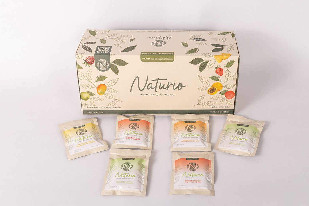 Cajas de infusiones liofilizadas